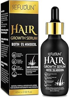 5% Minoxidil Hair Growth Serum Restore Thinning and Weak Hair,Nursing Scalp Help Regrow Hair & Beard Reduce Hair Damage and Dair loss for Men and Women,2.02 OZ