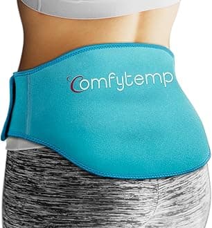 Comfytemp Ice Pack for Lower Back Pain Relief, FSA HSA Eligible, Reusable Gel Back Ice Pack Wrap for Sciatica Injuries with Hot Cold Compression, Back Brace for Lumbar, Waist, Sciatic Nerve, Coccyx
