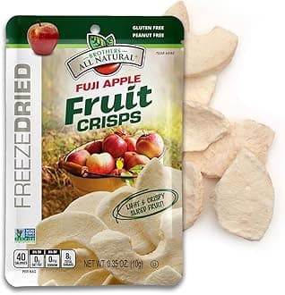 Brothers-All-Natural, Freeze Dried - Fruit Crisp, Fuji Apples, 12 Seperately Packed, 4.23 oz (120 g)