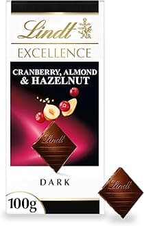 Excellence Dark Cranberry Almond & Hazelnut Bar, 100g