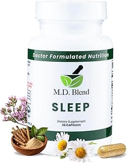 Sleep - Natural Sleep Aids for Adults with l theanine Supplement, Ashwagandha, Magnesium, Valerian Root, Melatonin - Non-Habit Forming Formula for Rejuvenating - 30 Capsules (Pack of 1)