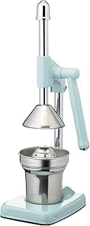 Living Nostalgia Kitchen Craft Heavy Duty Lever Arm Juicer, Blue