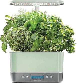AeroGarden Harvest Elite Indoor Garden Hydroponic System with LED Grow Light and Herb Kit, Holds up to 6 Pods, Sage