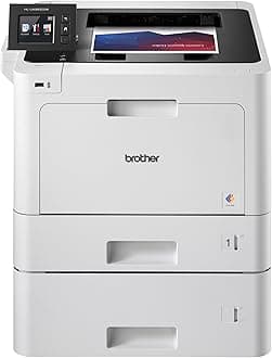 Brother Printer HLL8360CDWT Business Color Laser Printer with Duplex Printing, Wireless Networking and Dual Trays, White