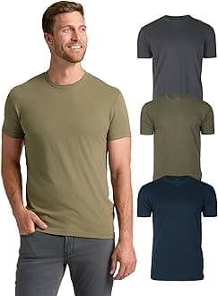 True Classic mens Short Sleeve Classic Crew T-Shirt (pack of 6)