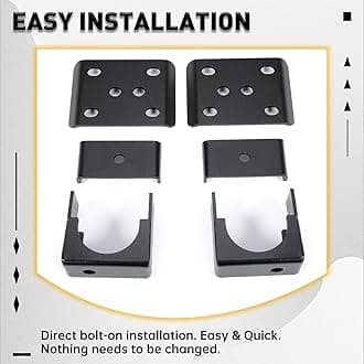 KUAFU 6" Rear Axle Flip Drop Kit 1999-2007 C1500 1500 Silverado Sierra 2WD / 4WD Rear Axle Flip Kit Powder Coated Steel Black