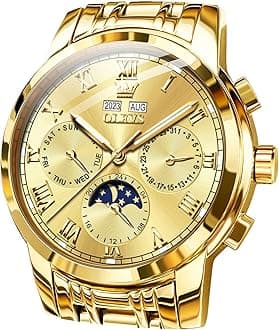 Mens Automatic Watches Self Winding Mechanical Luxury Dress Stainless Steel Waterproof Wrist Watches for Men