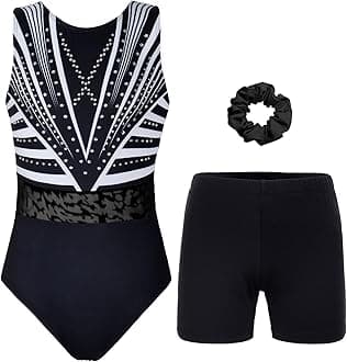 JOYSTREAM Gymnastics Leotards for Girls, Adult, Child With Shorts Activewear