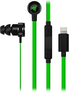 Hammerhead Earbuds for iOS: DAC - Custom-Tuned Dual-Driver Technology - in-Line Mic & Volume Control - Aluminum Frame - Lightning Connector - Green, RZ04-02090100-R3U1