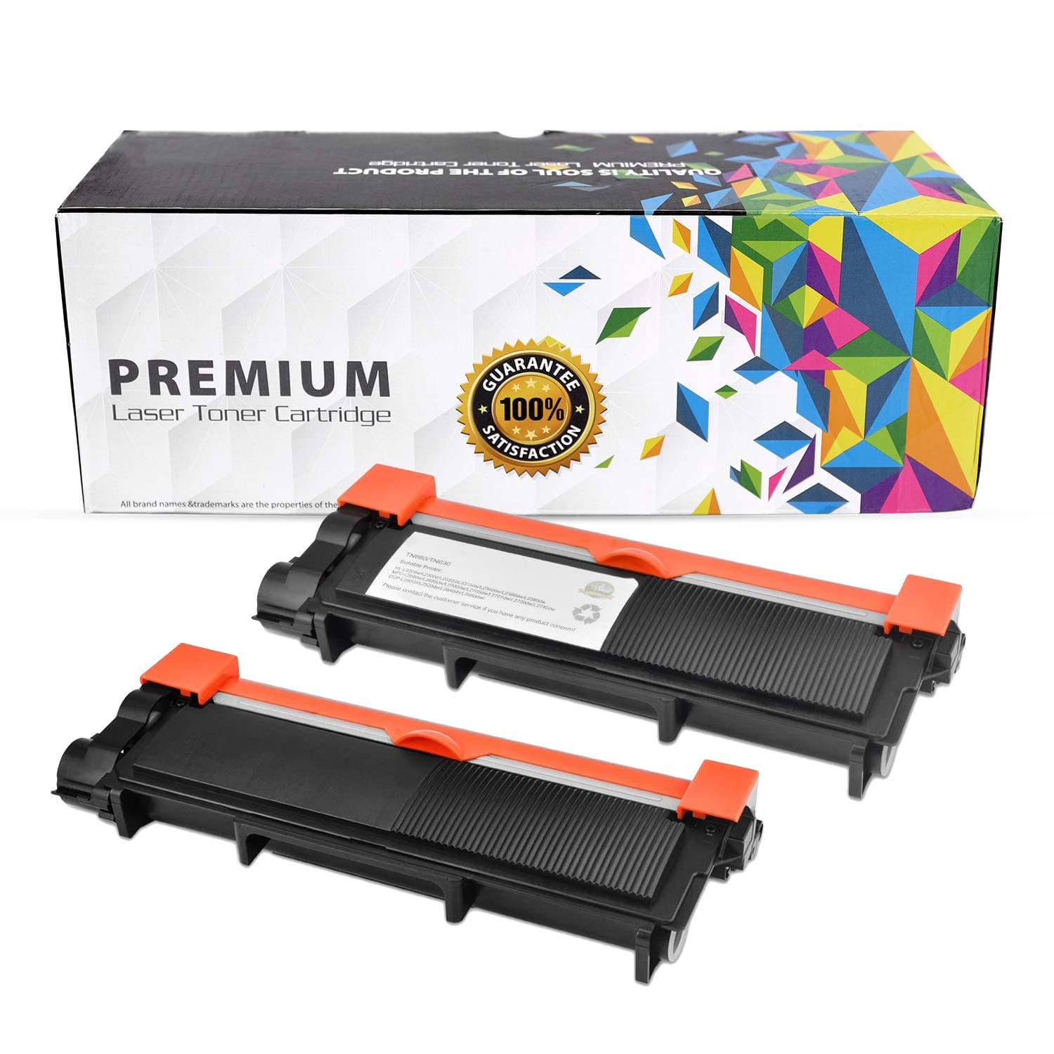 PowMax Toner Replacement, 2 pack, black