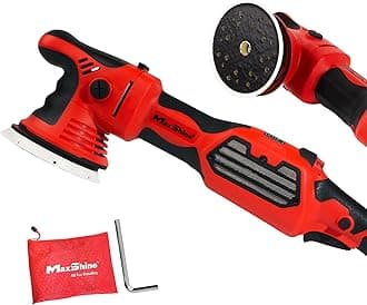 Maxshine 15mm Brushless Dual Action Polisher | 1200W AC Motor | Low Noise | Smooth Start | Variable Speed | Ergonomic Grip | Professional Car & Bike Detailing Tool