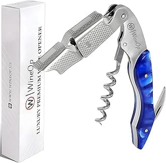 WineOp WINE OPENER KEY (BLUE RESIN)