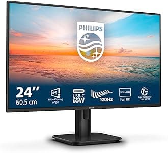 24E1N1300A - 24 Inch FHD Monitor, 100Hz, IPs, 1ms, USB-C power delivery, Speakers, Flicker Free, LowBlue mode (1920 x 1080, 250 cd/m², HDMI 1.4 / USB-C)