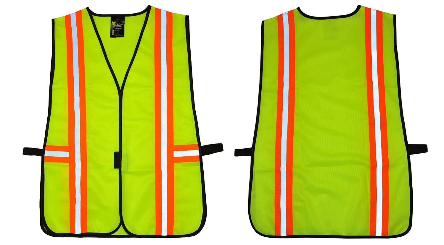 High Visibility Reflective Safety Vest with Multi-Function Pockets ANSI Class 2