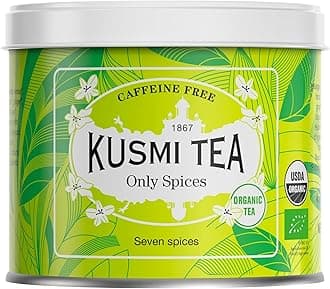 Only Spices - Organic Herbal Tea with Cinnamon, Aniseed, Ginger, Licorice, Fennel & More Spices - Caffeine Free - Enjoy Hot or Iced - Loose Leaf Tea - Tin Box of 3.5 oz for about 50 cups