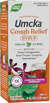 Umcka Cough Syrup, Fast-Acting | Non-Drowsy | Homeopathic | Suitable for Adults & Children, 4 Ounce