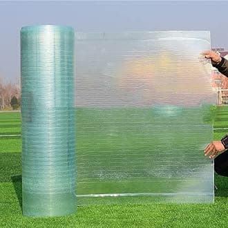 IMPREC Polycarbonate Roofing Sheet, 1.0mm Polycarbonate Panels Sunshine Board Shed Cover Transparent Insulation Daylighting Panels (Color : Clear, Size : 1.2mx2m)