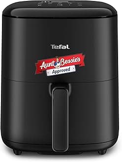 Tefal Easy Fry Max Air Fryer, 5 L Capacity, 6 portions, Healthy frying, Saves Time and Energy, Digital Control Panel, 10 Auto Cooking Programs, Black - EY245840