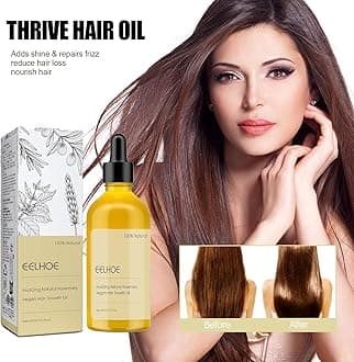 Eelhoe Hair Growth Oil 180ml Vegan Carvenchi Natural Hair Growth Organic Rosemary Oil for Dry and Damaged Hair and Hair Growth Fi