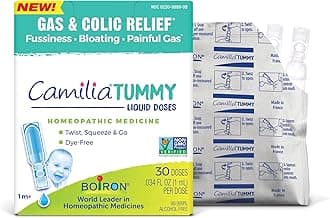 Boiron Camilia Tummy for Colic, Painful Gas, Bloating, & Fussiness- Sterile and Non-Drowsy Liquid Doses - 30 Count (Packaging May Vary)