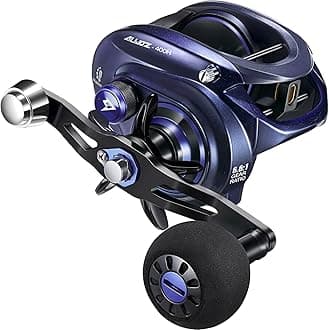 Alijoz 400 Baitcaster Fishing Reel, 38Lbs Max Drag Aluminum Alloy Frame Baitcasting Reel, Available in 6.6:1/8.1:1 Gear Ratio, Freshwater and Saltwater Low Profile Casting Reel for Musky