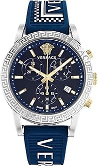 VersaceSport Tech Collection Luxury Womens Watch Timepiece, Blue, One size, Versace | Sport Tech