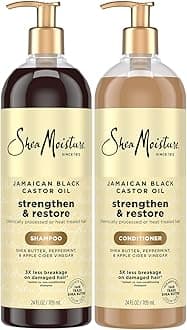 Shea Moisture Jamaican Black Castor Oil Clarifying Shampoo & Conditioner 24 Oz
