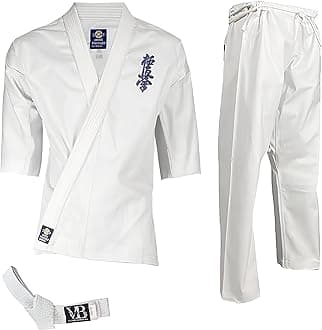 8-oz Kyokushin Karate Uniform Kids gi & Adult Martial Arts uniform Unisex Karate Gi White Color Size 00-6
