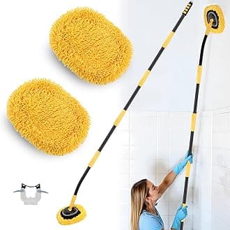 Wall Cleaner Mop,73”Wall Mop Cleaner with Long Handle,Ceiling Dust Mop with 1...