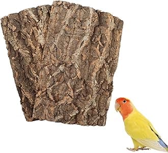 2 Pack 16 x 12 Inch 100% Natural Cork Perch, Bird Cork Seat Boards, Birdcage Bark Decor Accessories for Birds Parakeets Budgie Parrot Cockatiel Hamster Guinea Pig Rat