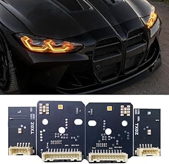 Amber DRL LED Boards Fit for 2020 2021 2022 2023 G80 M3 G82 M4 G22 G23 G26 Gran Coupé 430i 430iX M440iX M440i Laser Headlight Daytime Running Light, Only for USA Spec Laser Headlight, DRL Chips
