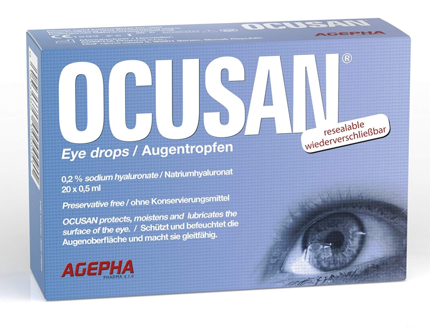 Lubricating Eye Drops for Contact Lenses - Preservative Free, Artificial Tears for Red & Itchy Eyes - Lubricant Eye Drops