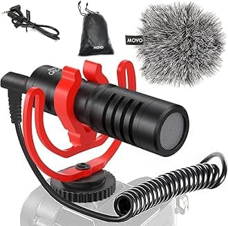 - VXR10 Universal Shotgun Mic for Camera - Camera Microphone for DSLR, iPhone and Android Smartphones - Compatible with Canon EOS, Nikon, and Sony Cameras - Professional Video Microphone