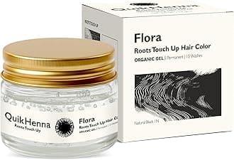 Flora Organic Gel Damage Repair Roots Touch Up Hair Color 1N Natural Black 32ml