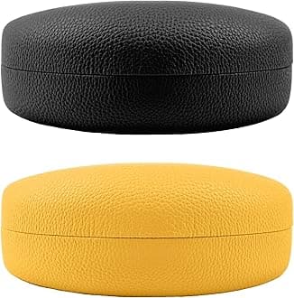 2 PACK Large Hard Shell Sunglasses Case, Protective Case For Sunglasses and Eyeglasses