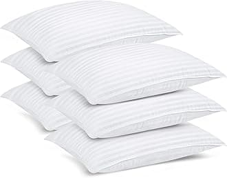 Utopia Bedding Premium Hotel Quality Bed Pillows Cooling, Plush Support for Side, Back & Stomach Sleepers (White, King (Pack of 6))