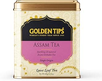 Golden Tips Garden Fresh Assam Long Leaf Black Tea (100 Gram, 50 cups)
