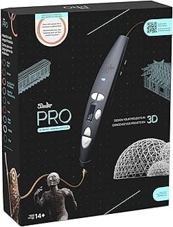 3Doodler PRO(2025) 3D Printing Pen, Design and Prototyping Tool for Creative Professionals, Includes Speciality Plastic Materials, Interchangable Nozzle Set and More