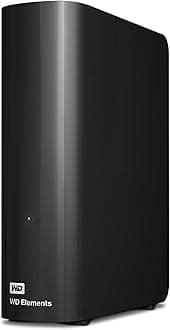 Western Digital 10TB Elements Desktop External Hard Drive, USB 3.0 external hard drive for plug-and-play storage - WDBWLG0100HBK-NESN