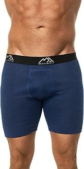 Merino.tech Merino Wool Boxer Briefs Men - Merino Wool Underwear Breathable Dry Fit Comfy Sports Base Layer for Men