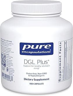 Pure EncapsulationsDGL Plus | Deglycyrrhizinated Licorice Supplement to Support Gastrointestinal Health* | 180 Capsules