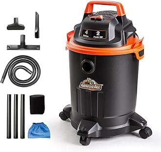 VO405P 0901 4 Gallon Wet/Dry Vac 2.0 Peak HP Shop Vacuum with Nozzles & Brush