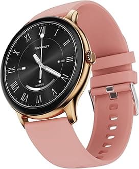 Fire-Boltt Phoenix Round Smart Watch 1.38″ HD Display with Bluetooth Calling, SpO2 & Heart Rate Monitor, 120+ Sports Modes, IP67 Waterproof, Fitness Tracker Smartwatch for Men & Women - Pink