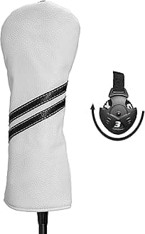 Golf Club Head Covers - 4pcs or 1pc Golf Accessories Club Covers Set for Woods and Driver Fairway Hybrids with Interchangeable Tags