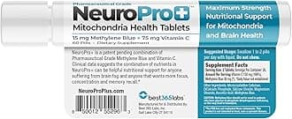 NeuroPro+ Methylene Blue and C Complex, Mitochondria and Mental Clarity Tablets, 60 Count