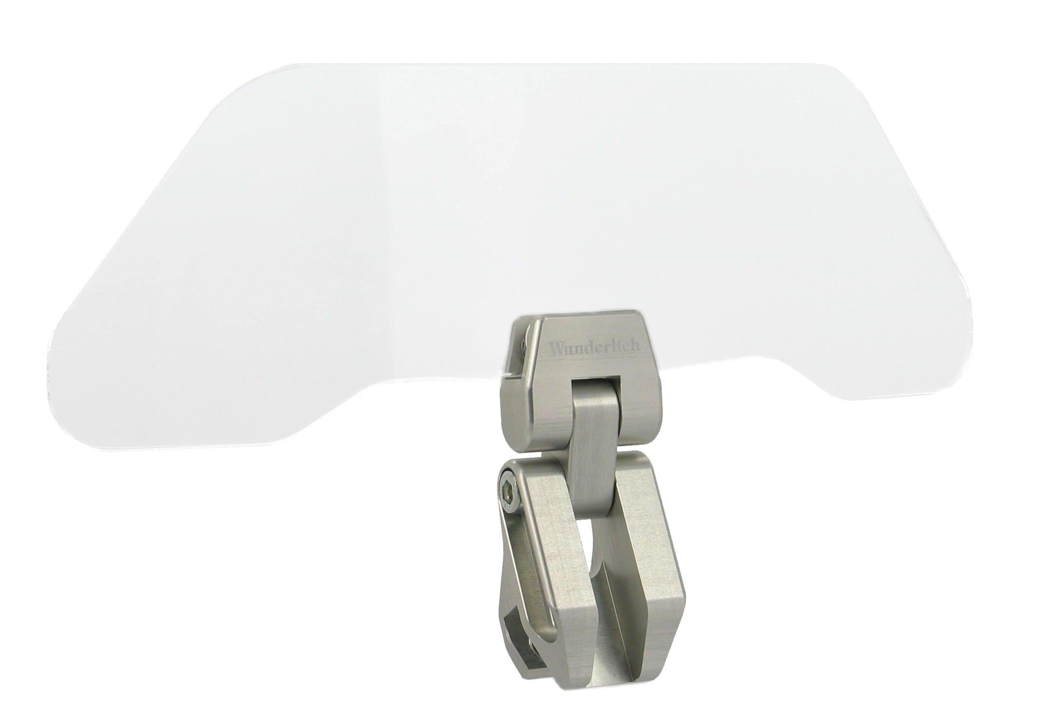 Wunderlich Universal Motorcycle Fully Adjustable Windshield Wind Deflector, Clear Version