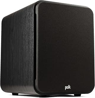 Signature Elite ES10 Subwoofer (Black), 10" Long-Throw Woofer with Mineral-Filled Polymer Cone, 200W Class D Amplifier, Front Firing Home Subwoofer, Time-Smart Phase Control