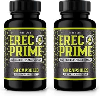 rize labs (Pack of 2 Erec Prime Pills for Men, High Performance Formula, All-Natural Support for Peak Performance & Overall Health, Official Erec Prime24 Reviews (120 Capsules)