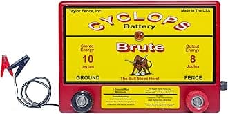 Cyclops Brute Battery - 8 Joule Fence Charger - Battery (12V) Powered