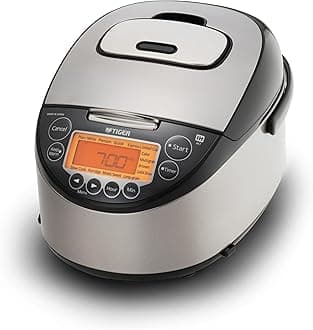 JKT-D Multi-Functional Induction Heating (IH) Electric Rice Cooker with 12 Cooking Settings (Silver Black)